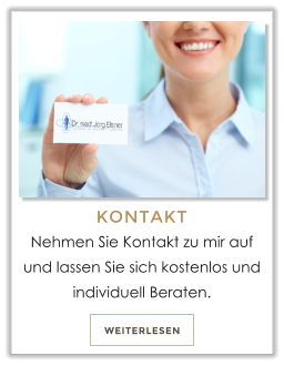 WEITERLESEN KONTAKT Nehmen Sie Kontakt zu mir auf und lassen Sie sich kostenlos und individuell Beraten.