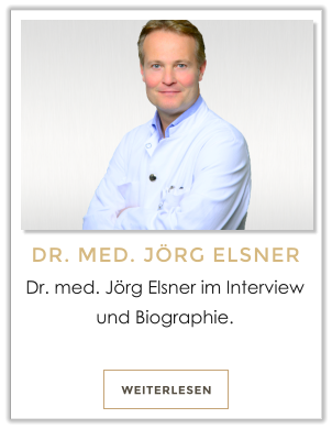 WEITERLESEN DR. MED. JÖRG ELSNER Dr. med. Jörg Elsner im Interview und Biographie.